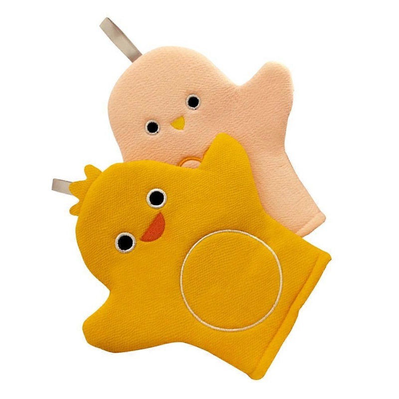 Scrubber Gloves 2Pcs Durable Comfortable Animal Shape Bathing Accessories Water Absorbing For All Ages