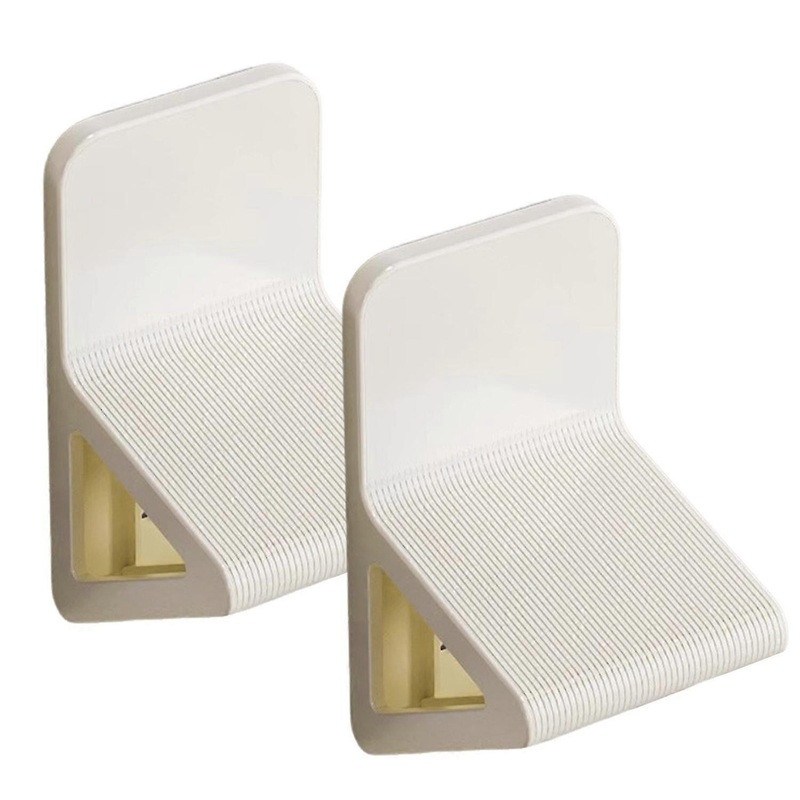 TTMA 2Pcs Bathroom Pedals Triangular Design Foot Rubbing Stick Brush Holder Easy Installation Anti-Slip