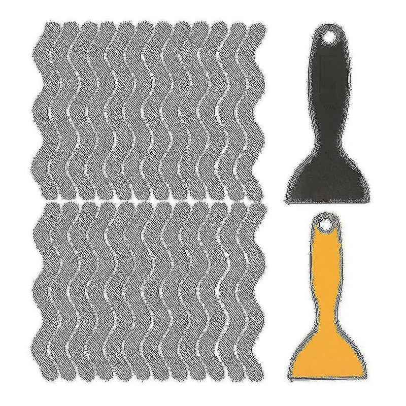 TTMA Bath Grip Stickers 24 Pcs Anti-slip Strips For Shower With 2 Pcs Scraper Non Slip Strips Pad Bathtu
