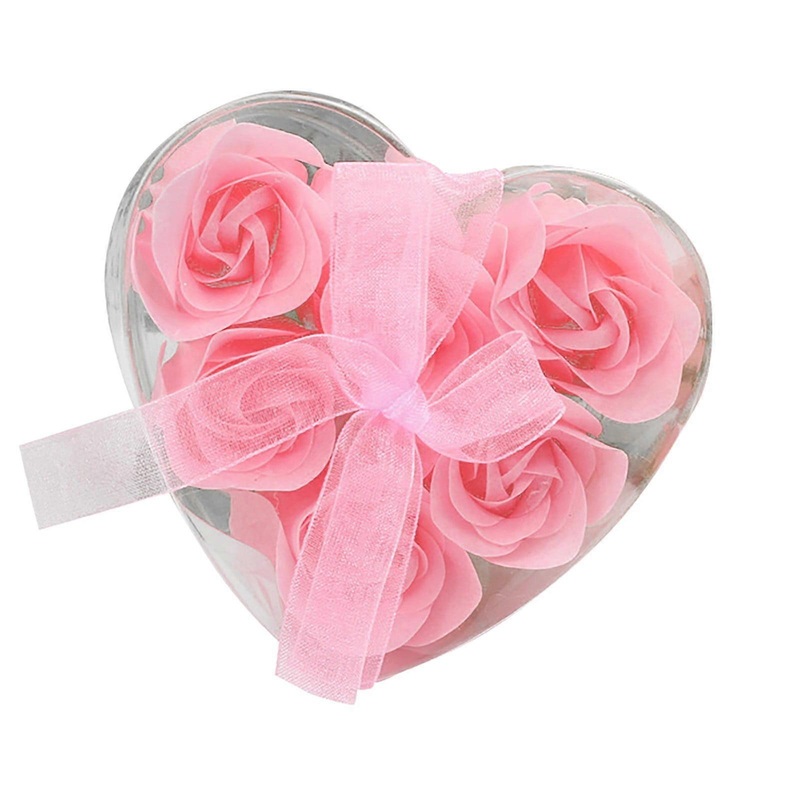 Valentines Day Clearance Valentine’s Day Gift Box Small Soap Gifts Heart Shaped Gift Flower Creative Artificial Flowers