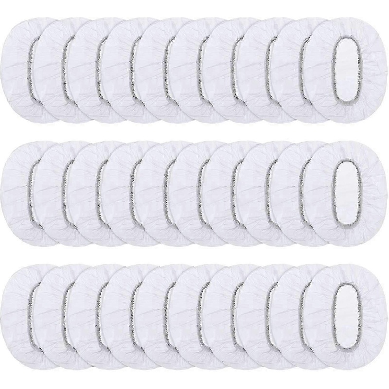 100 Pack Clear Waterproof Disposable Ear Protectors – Ear Covers for Hair Dye & Shower Use, Soft & Comfortable