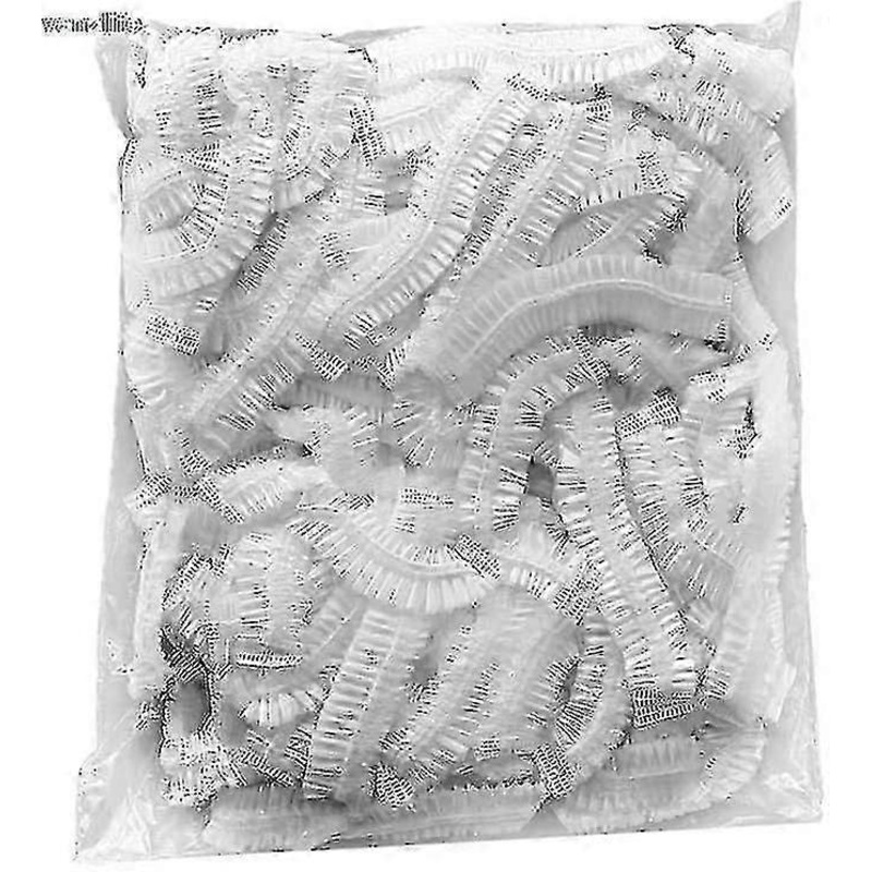 100 Disposable Shower Caps Comfortable Shower Caps For Home Use, Spa, Hotel Travel