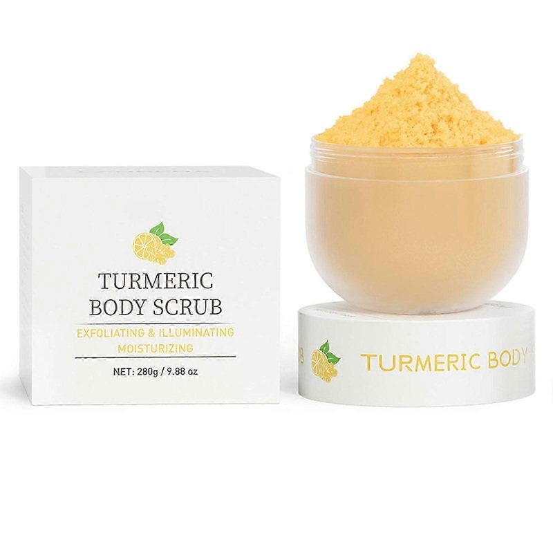 280g Turmeric Body Scrub Cream Moisturizing Hydrating Exfoliating Scrub for Daily Use