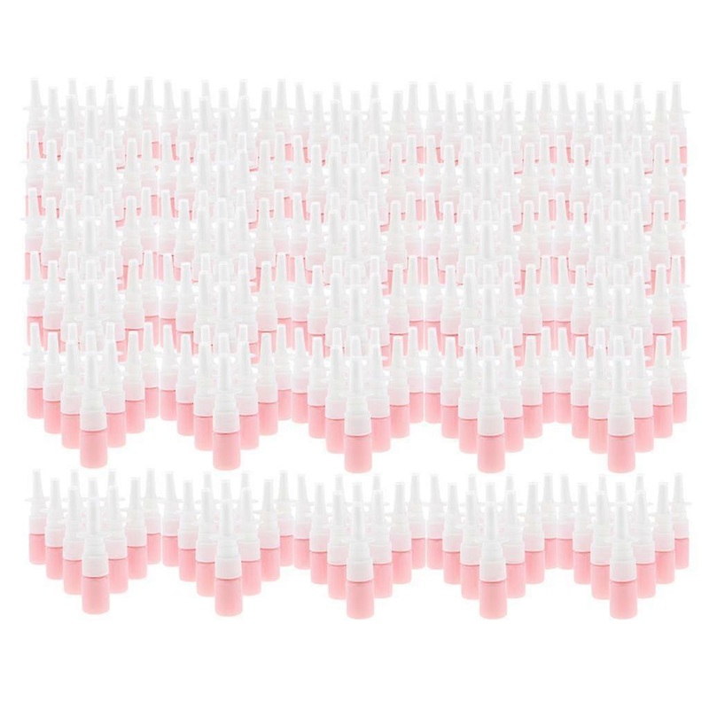 300 Pieces 5ML Plastic Nasal Spray Bottle Pump Cleanser