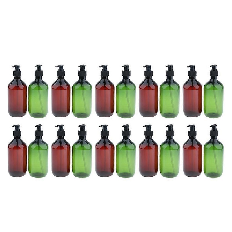 Bulk Pack 20 Plastic Refillable Travel Liquid Body Wash Shampoo Containers