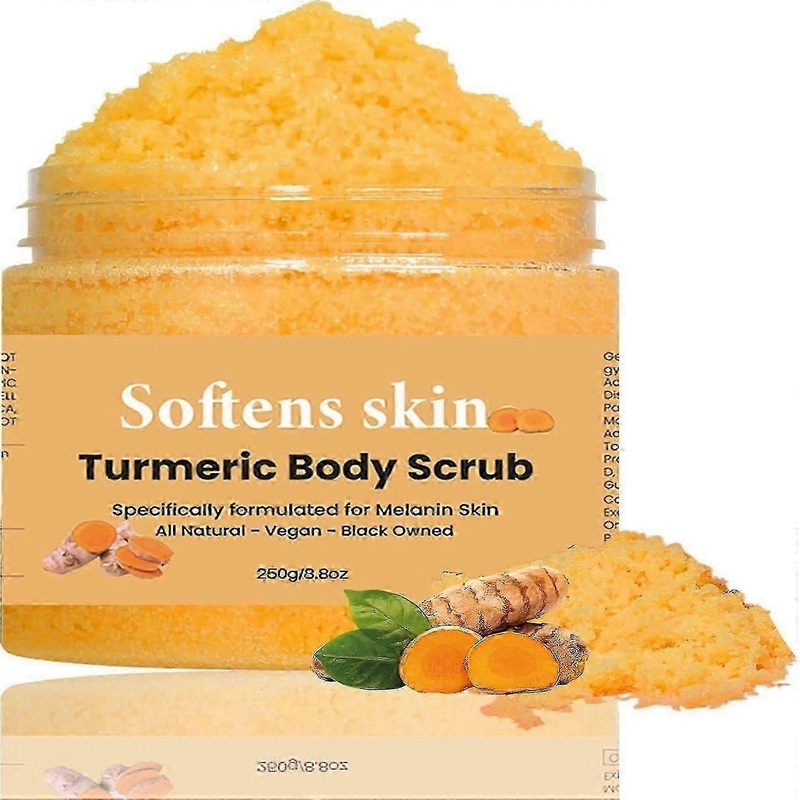 Turmeric Body Scrub xfoliating Body Scrub Deep Cleansing Body Scrub Exfoliator Remove Dead Skin Fade Dark Spots Body Exfoliator
