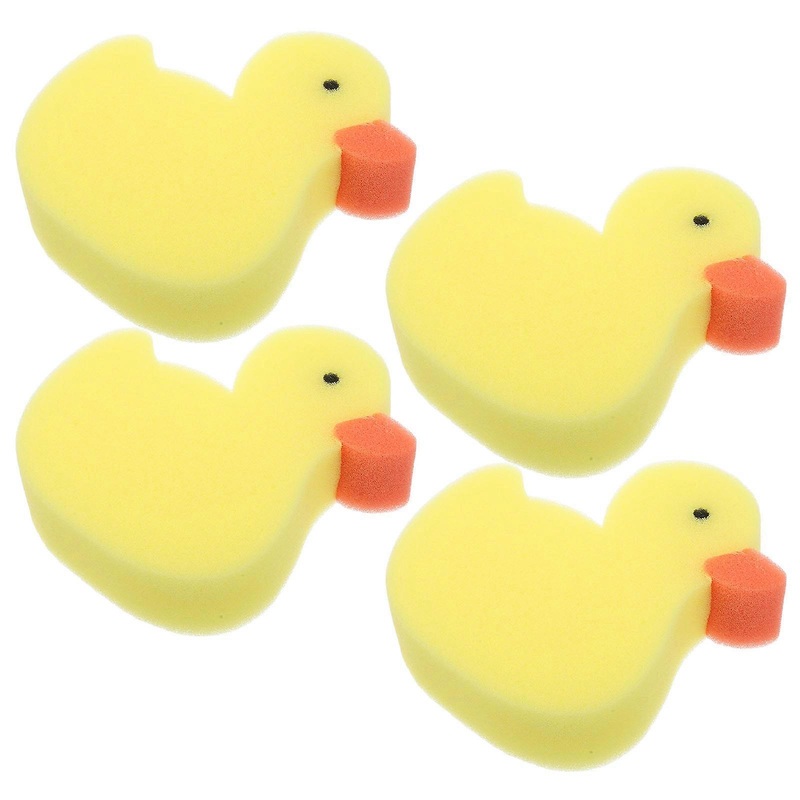 20Pcs Sponge for Body Bathing Featuring Cute Duck Shape for Kids