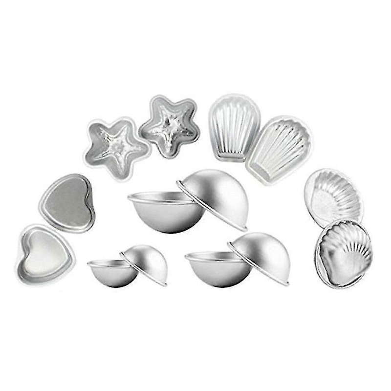 Bath Bomb Moulds Set of 16 DIY Fizzies/Bath Bomb Mold Stainless Steel Bath Bomb Mold Set