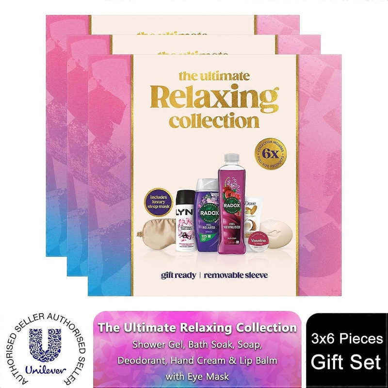The Ultimate Relaxing Collection Luxury Bath & Body Pamper Women Gift Set, 3pk