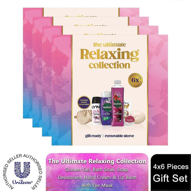 The Ultimate Relaxing Collection Luxury Bath & Body Pamper Women Gift Set, 4pk