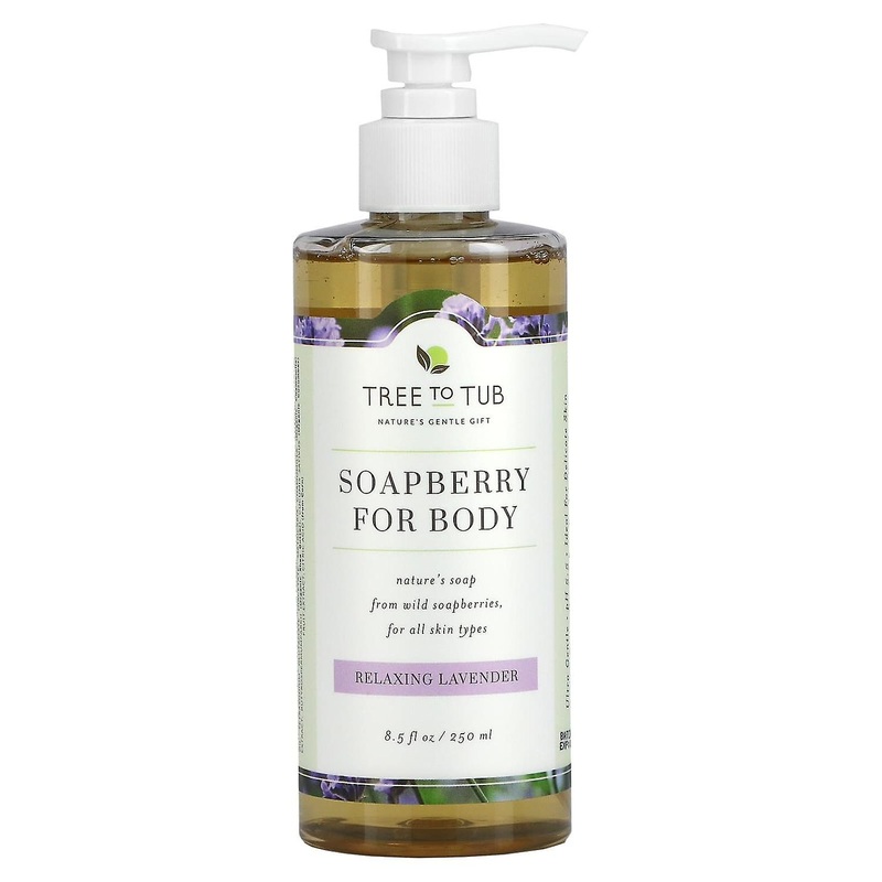 Tree To Tub, Soapberry Moisturizing Body Wash Soap, Sulfate Free, pH Balanced for Dry, Sensitive Ski