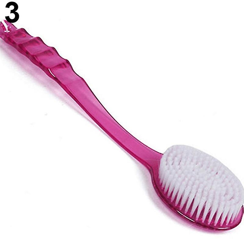 ZHOUBA Long Handled Body Bath Shower Back Brush Scrubber Massager Skin Cleaning Tool