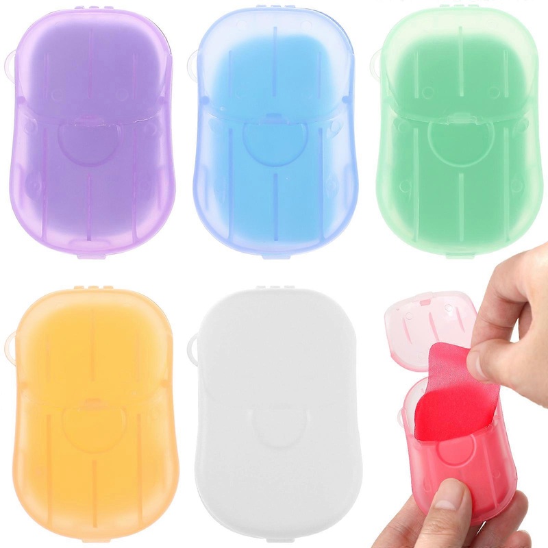 120 Sheets of Portable Soap Papers Convenient Paper Soaps Camping Travel Soaps Outdoor Accessory