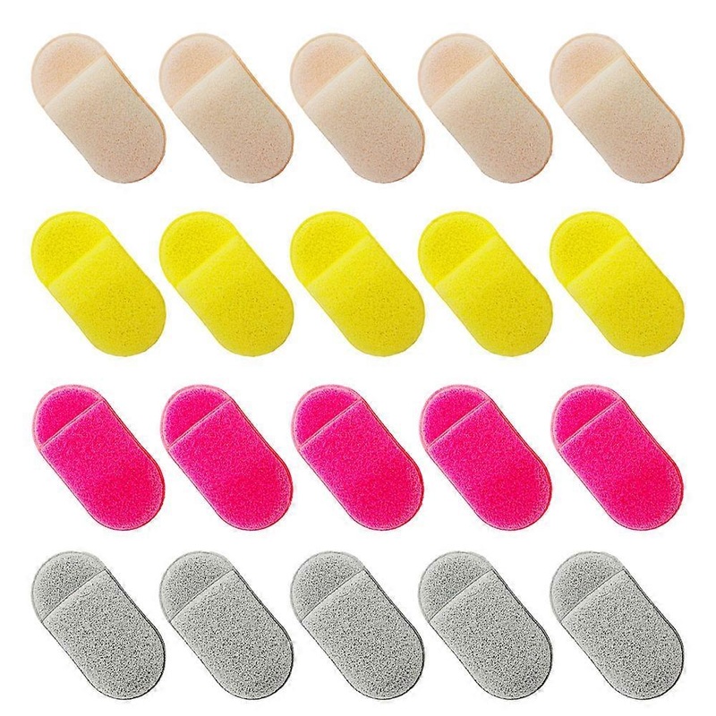 20 Pcs Facial Exfoliating Sponge For Deep Cleansing Reusable Face Scrubbing Sponge Puff-Style2