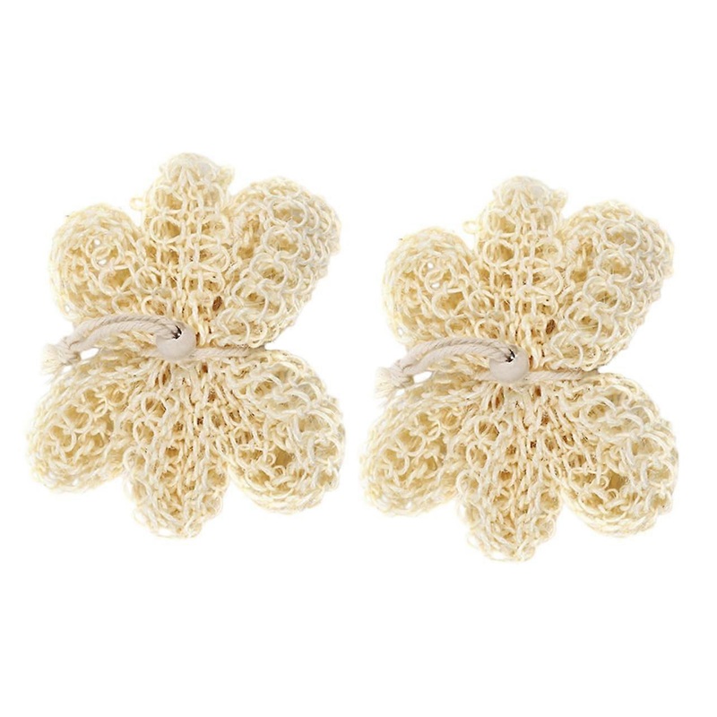 Sisal Exfoliating Body Sponges 2pcs for Shower Strong Cleaning Portable Bath Balls Natural Material