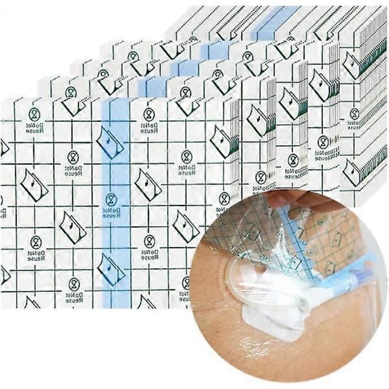 100 Pcs Waterproof Shower Covers for Dialysis Port, PICC Line, Chest Catheter, PD Peritoneal Dialysis