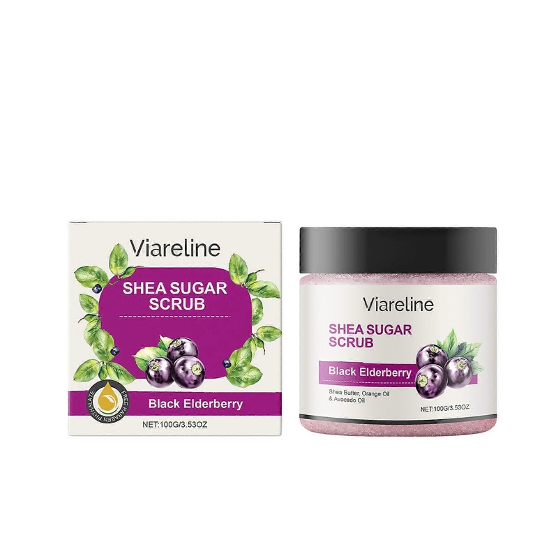 2025 Latest Model  Black Elderberry Body Scrub Gently Exfoliates The Skin And