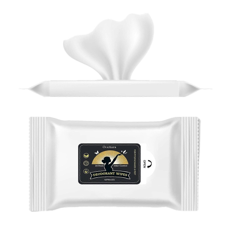 2025 Latest Model  Deodorant Wipes, Exercise Sweaty Body Wipe Wipes Gently Clean