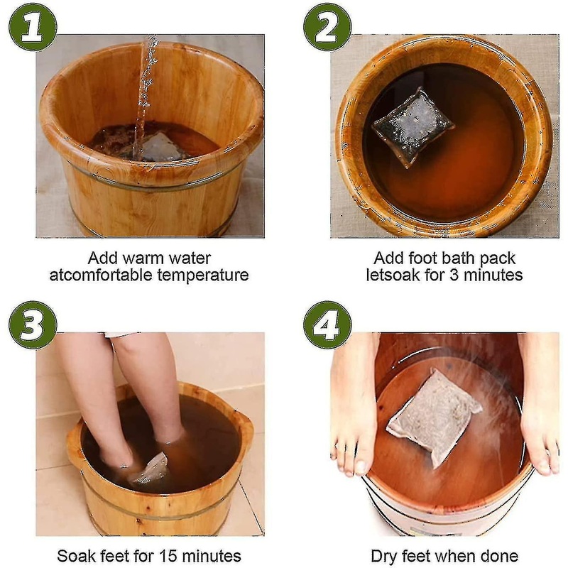 10-50pcs Lymphatic Drainage Ginger Foot Soak, Leg Slimming Foot Bath