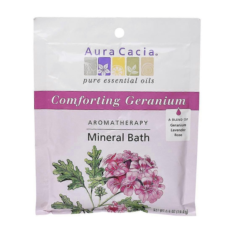 Comforting Geranium Mineral Bath Salt for a Calming Bath Experience, One Packet