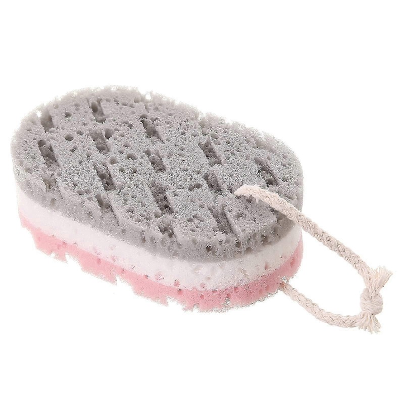Sponge Loofah Quick Dry 3 Layers Fashion Shower Exfoliating Loofah Sponge in Grey
