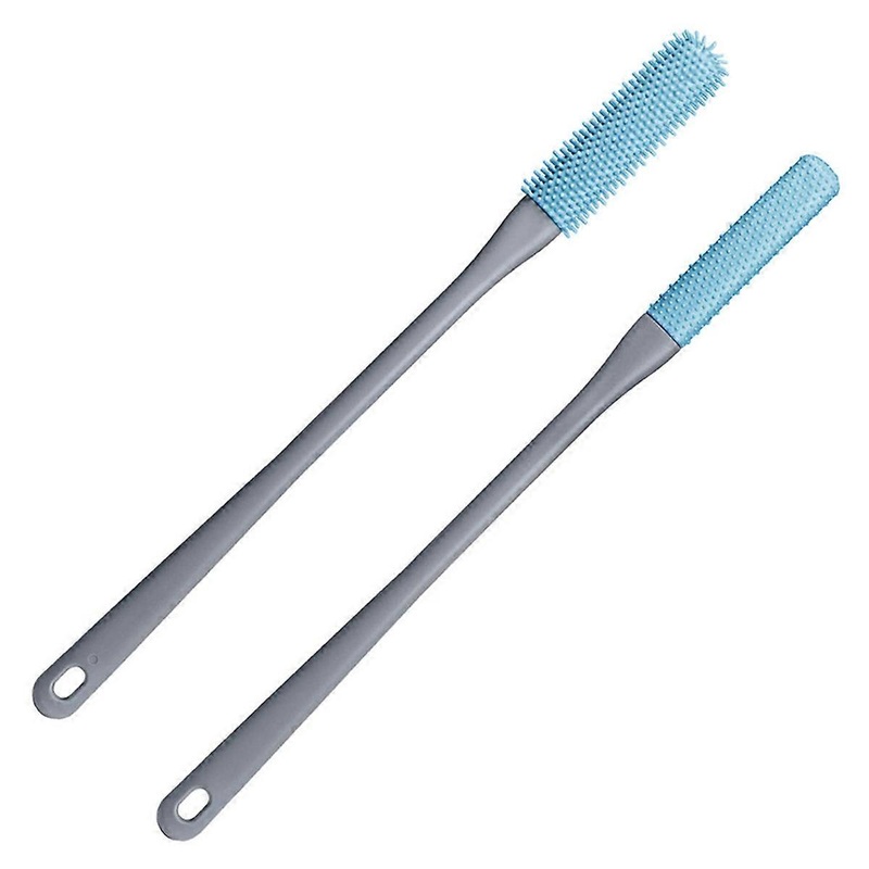 Toe Cleaning Brush Foot Cleaning Brush for Shower Long Handle Shower Cleaning Brush Suitable for Men and Women Grey
