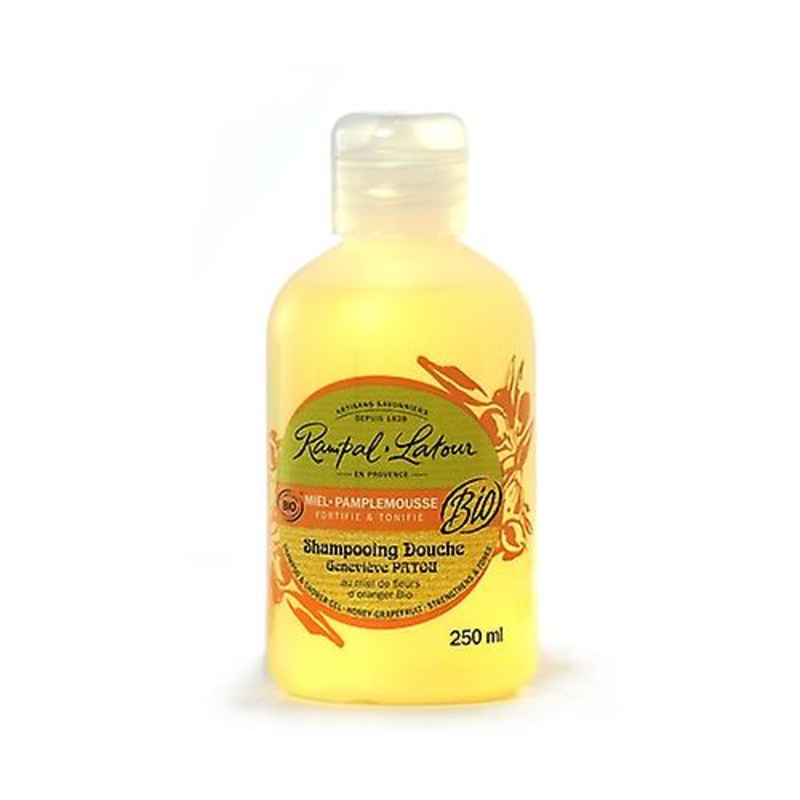 Shampoo and Bath Gel with Honey and Grapefruit 250 ml of gel