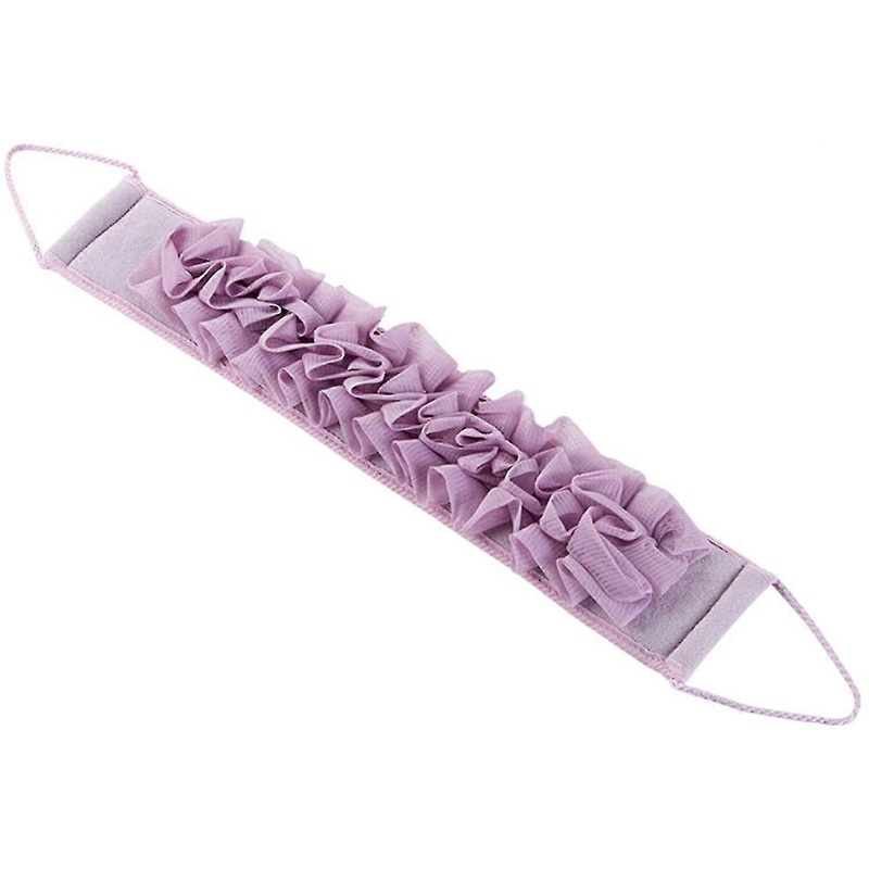 Strap Loofah Body Scrubber – Mesh Back Scrub Puffs with Rope Handles for Shower, Bath, Spa, Body Wash