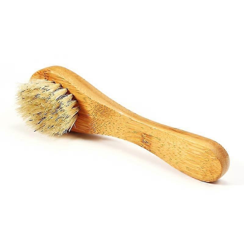 1pc Natural Face Brush Bristles Exfoliating Face Brushes Wooden Woman Man