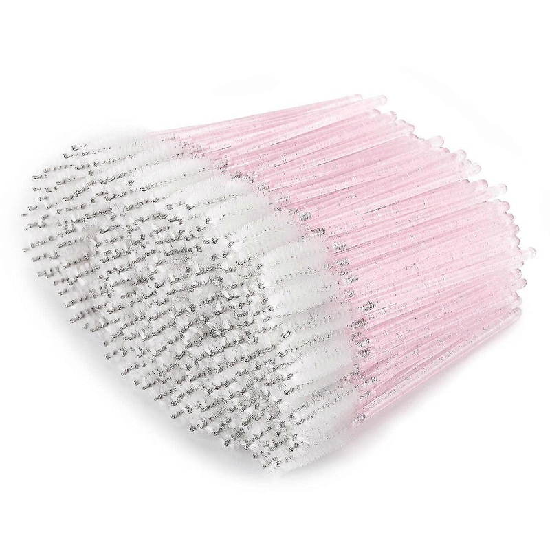 300 Pcs Disposable Mascara Wands, Crystal Spoolies Brush For Eyelash Extensions