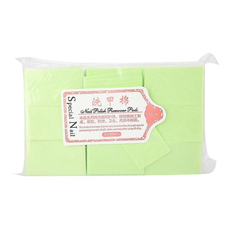 630Pcs Disposable Hard Cotton Pads Nail Polish Remover Wipes Makeup Cleaner Cotton Wipes Green
