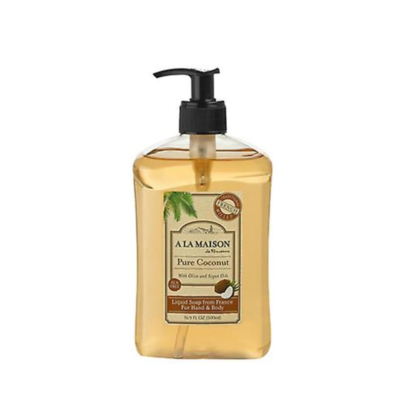 A La Maison Liquid Soap, Pure Coconut 16.9 Oz (Pack of 4)