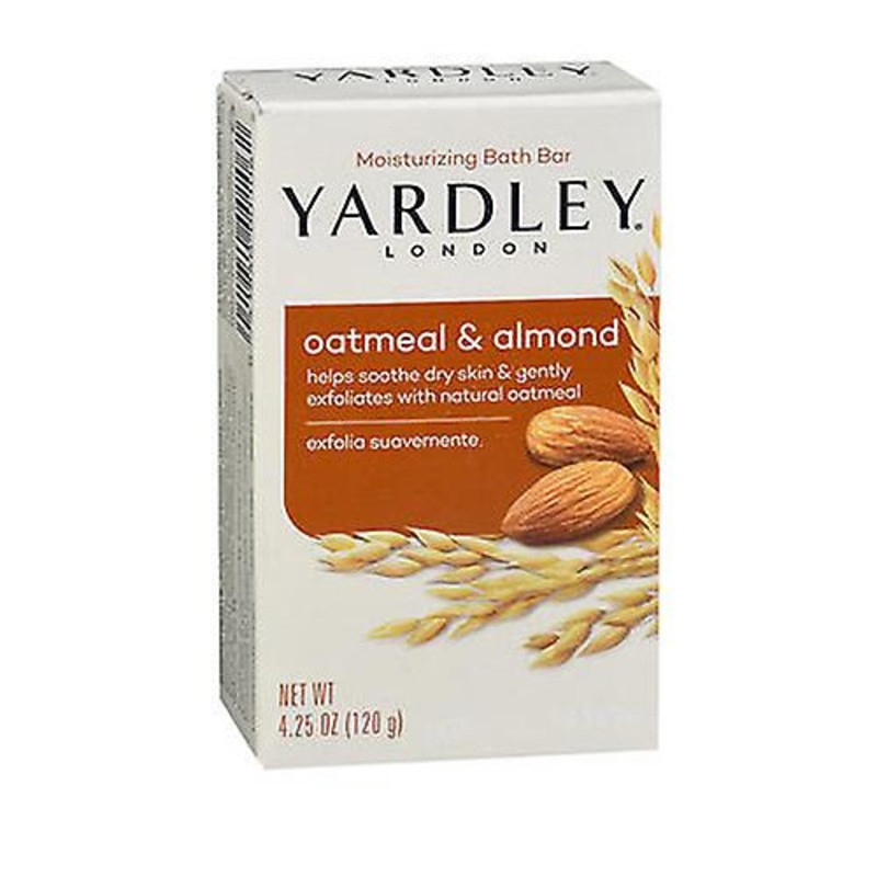 Yardley  London -Oatmeal Almond Bath Bar, 4.25 oz (Pack of 6)