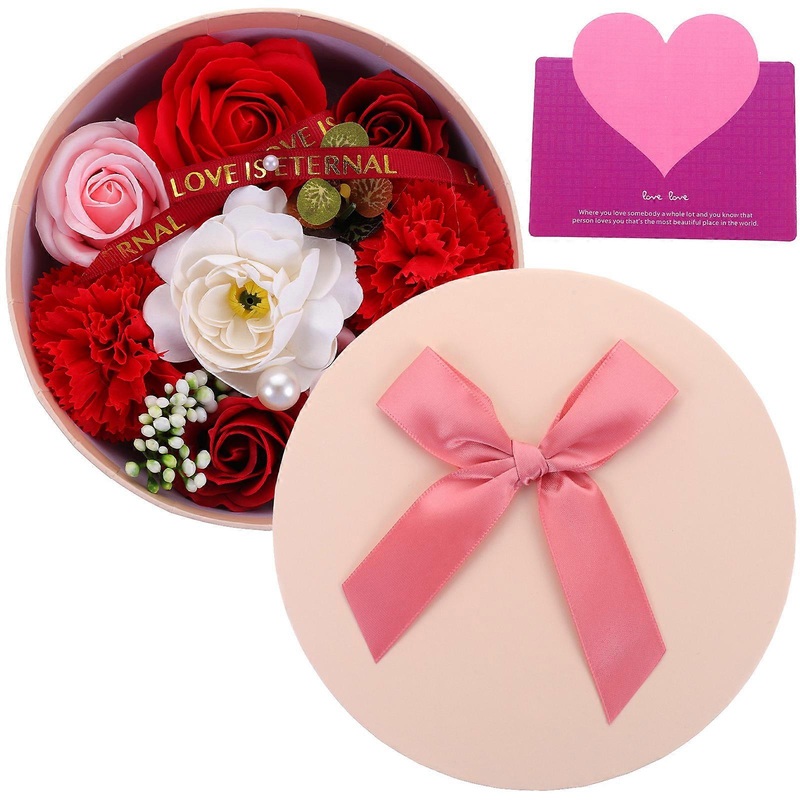 1 box of Artificial Soap Flowers Box Party Flower Box Mother’s Day Gift Flower Box