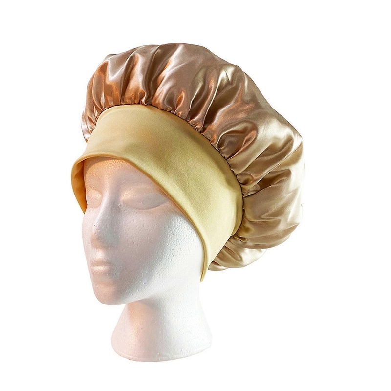 Yellow nightcap hair cap