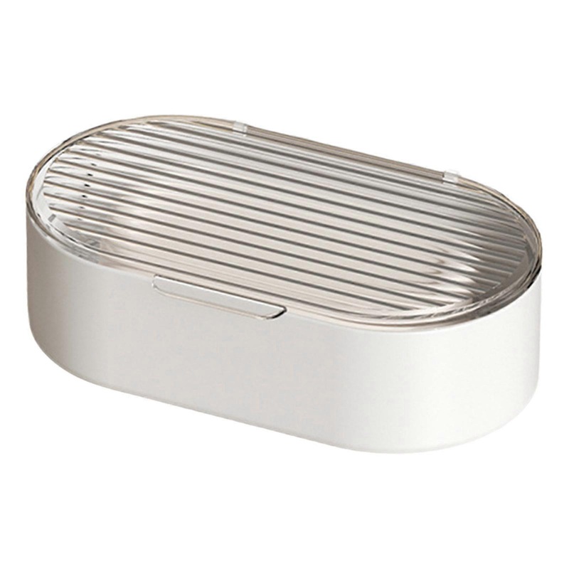 Double Layer Soap Container, Waterproof, Keep Soap Dry During Travel And Business Trip  Clear