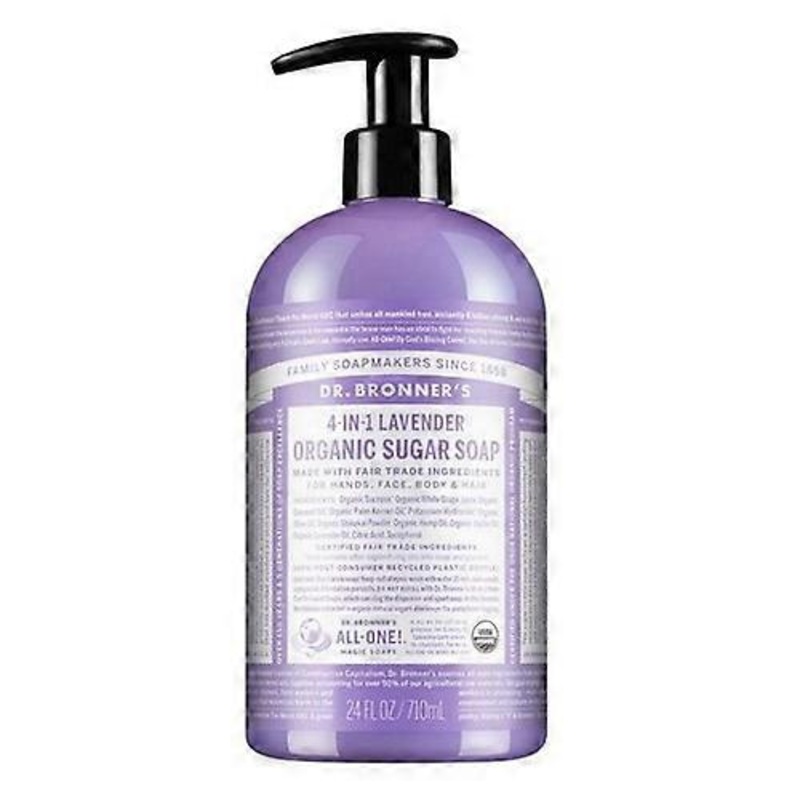 Organic Sugar Soap Lavender, 710 Ml by Dr.Bronner’s