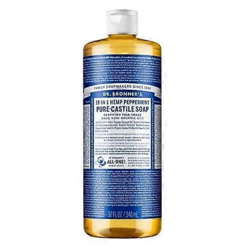 Pure Castile Liquid Soap Hemp Peppermint, 946 Ml by Dr.Bronner’s