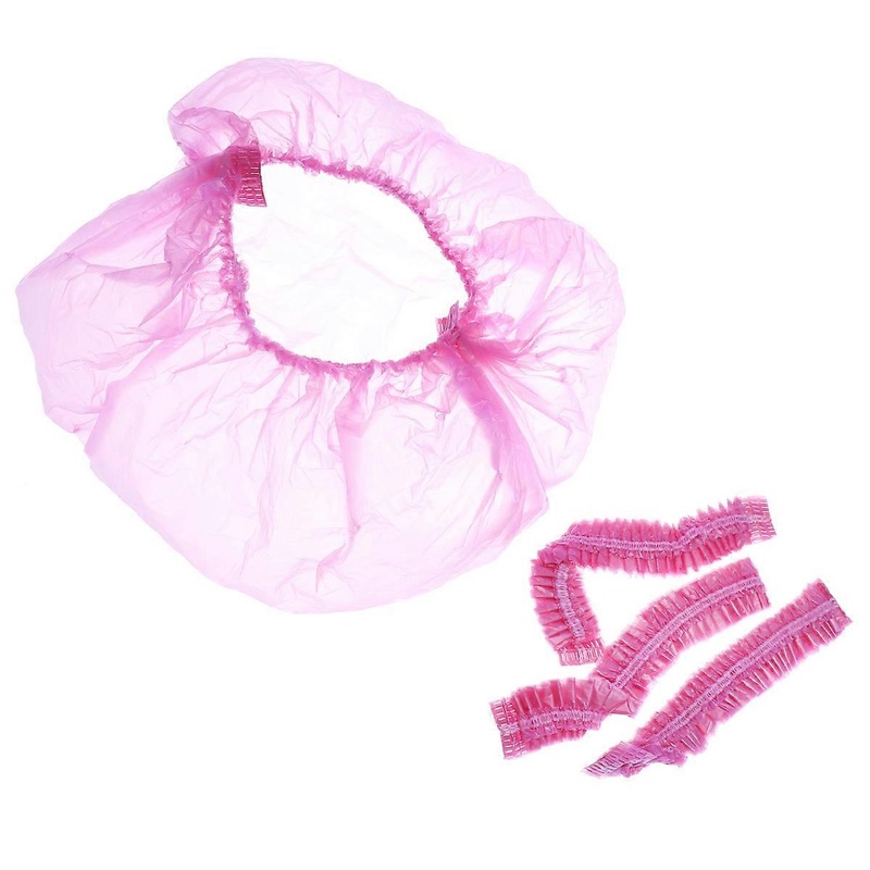 10pcs Disposable Hair Dye Shower Head Cover for Home Store (Random Color)