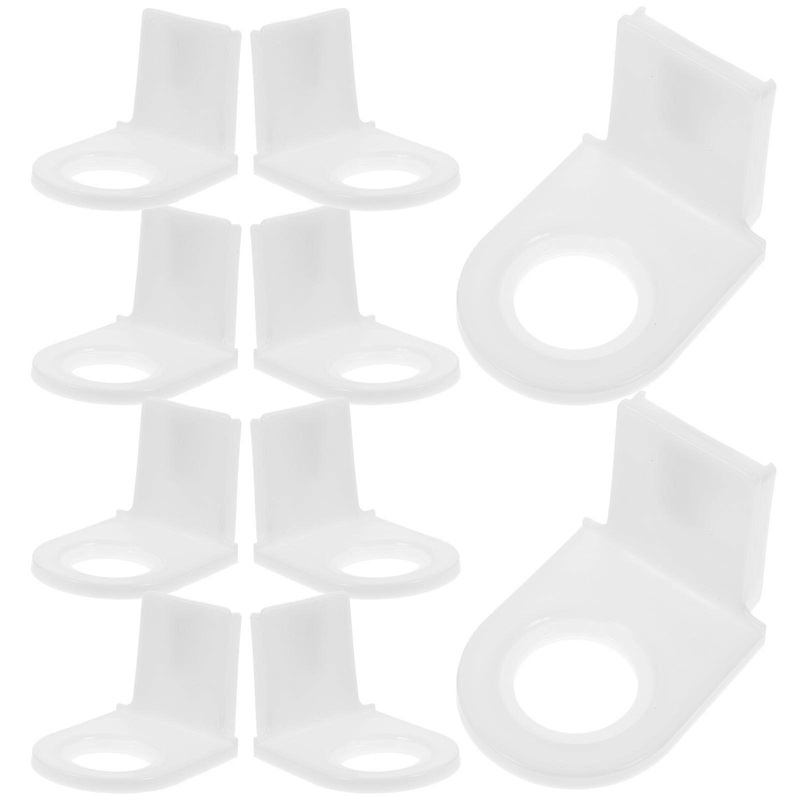 10pcs Self Adhesive Hand Sanitizer Holder Wall Mounted Shower Gel Bottle Rack