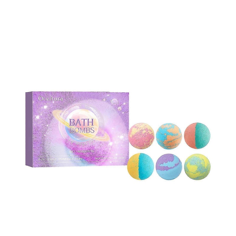 Bubble Salt Bath Balls – Moisturizing Floral Bath Bombs with Rose & Dragon Fruit Extracts