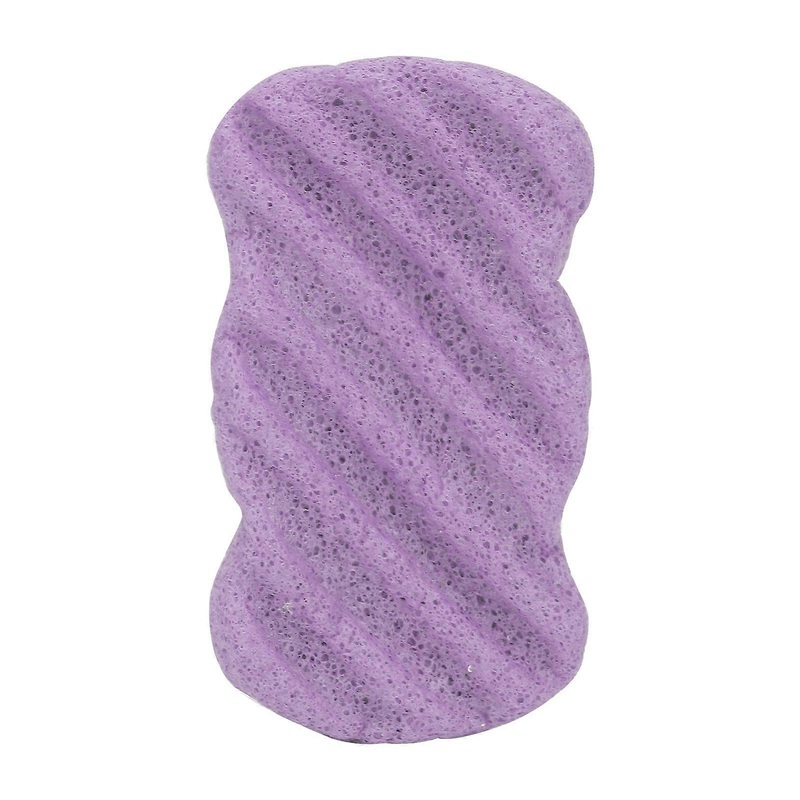 ponge faciale en fibres vgtales lavable, rutilisable, portable, nettoyante, exfoliante, pour le bain, violet