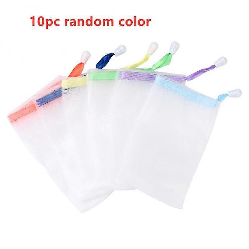 10/25Pc Shower Soap Foaming Net Travel Skin-friendly Soap Blister Bubble  Mesh Cleaning Soap Saver Bag  For Bathroom Accessories