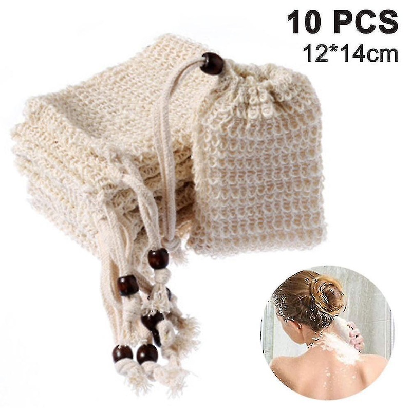 10 Pack Soap Bag Ideal For Scraps Save Soaps,natural Fiber Soap Bags D