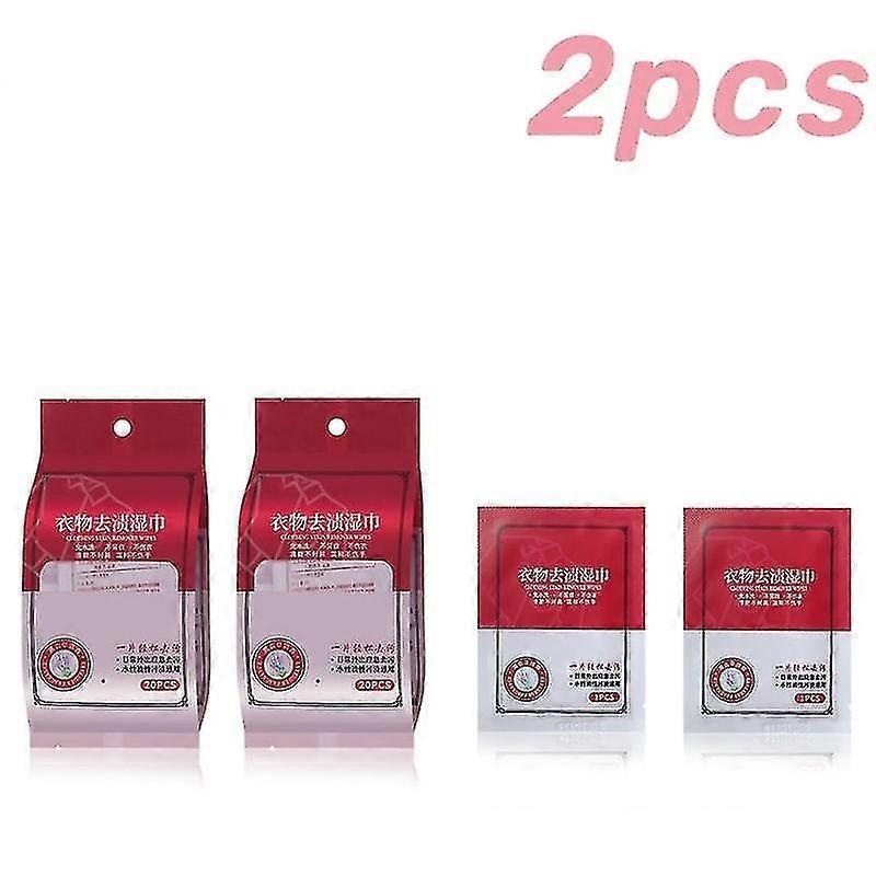 2pcs Durable Cleaning Wipes Clothes Decontamination Disposable Wipes High Performance Quickly Clothes Cleaning Wet Wipes For Laundry