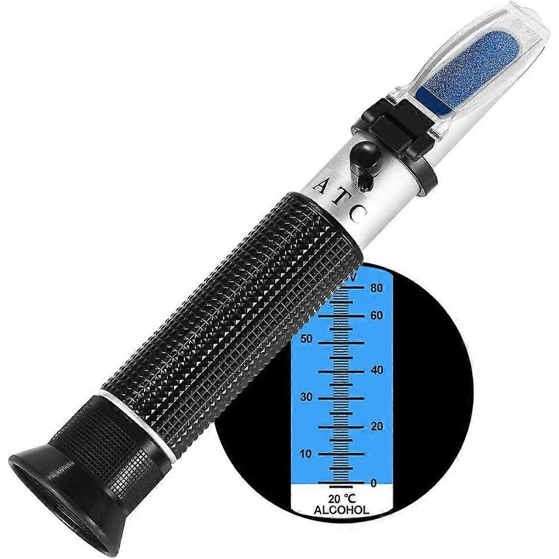 Portable Refractometer – Measures 0-80% Alcohol Content (Whisky Cognac Vodka etc.)