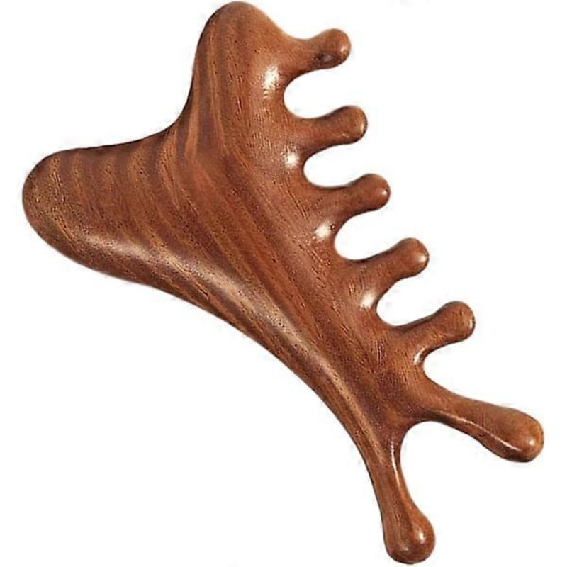 Wood Massage, Sandalwood Body Care Brush, Wood Head Massage Brush, Massage Tool Set, Natural Wood Comb for Daily Use, Sandalwood Material for Men and