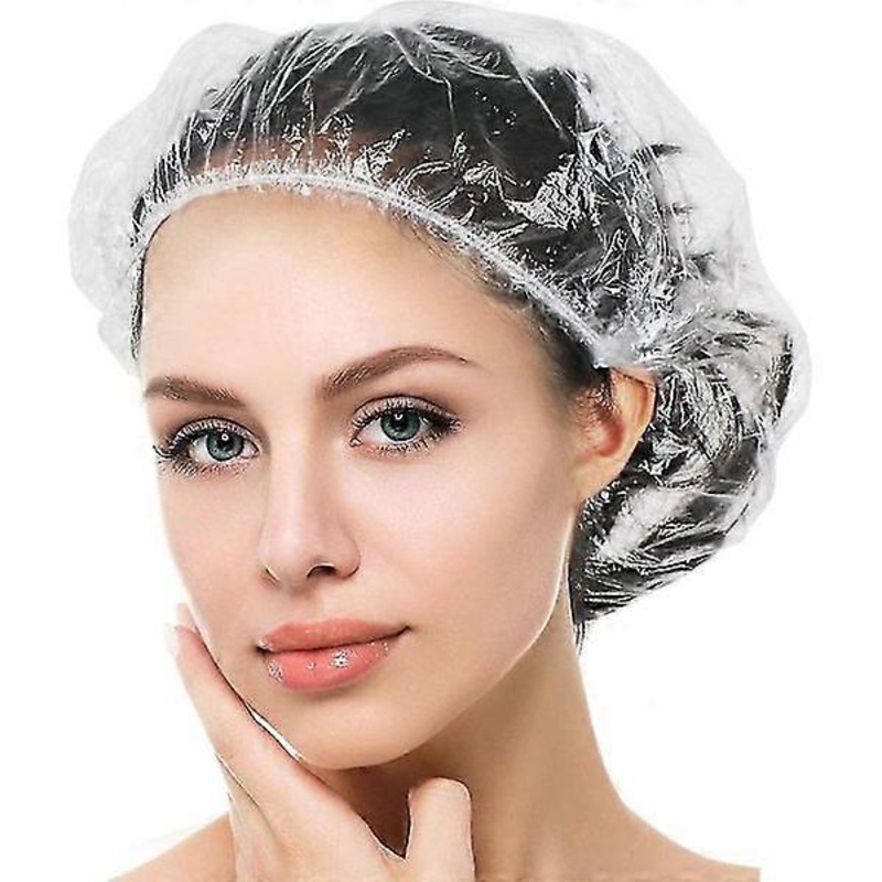 100 pcs disposable shower caps, hygiene product.