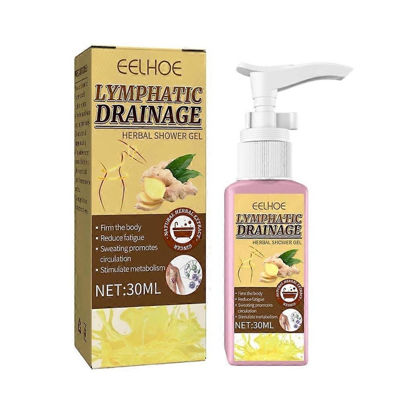 30ml Lymphatic Drainage Shower Gel Ginger Slimming Lose-Weight Cellulite Remover