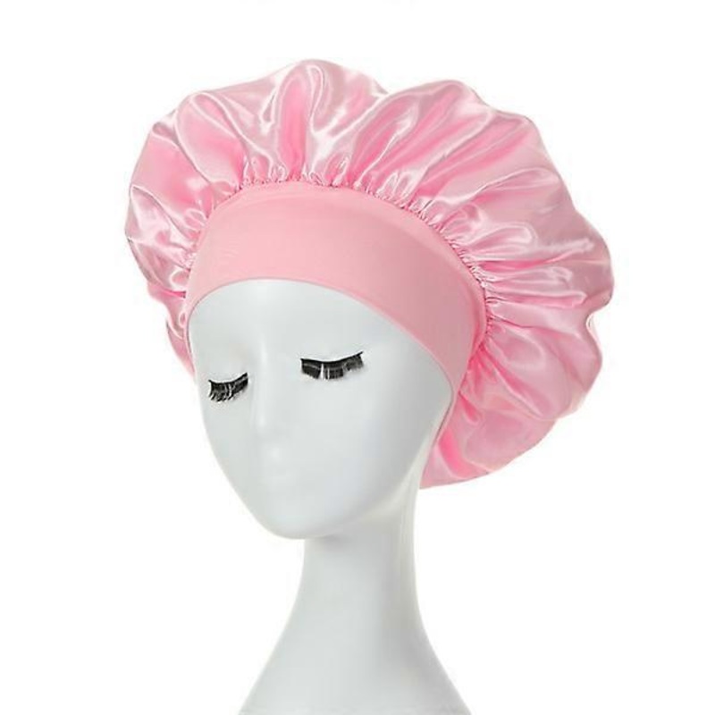(Pink) Night Cap – Wide Band, Wide Brim, Highly Elastic Hair Band